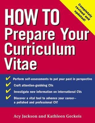 How to Prepare Your Curriculum Vitae(English, Electronic book text, Jackson Acy)