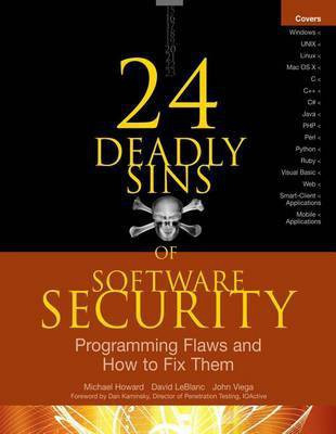 24 Deadly Sins of Software Security: Programming Flaws and How to Fix Them(English, Electronic book text, Howard Michael)