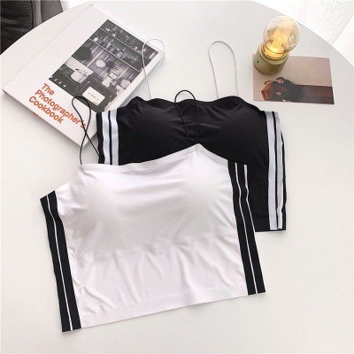 Vinbila Casual Solid Women White, Black Top