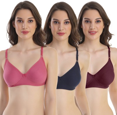 pooja ragenee Women T-Shirt Non Padded Bra(Multicolor)