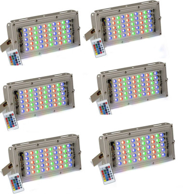 sunever 50 W Basic Standard B22 LED Bulb(Multicolor, Pack of 6)