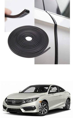 APICAL Car U Shape Edge Trim Rubber Strip Seal Protector For Civic Car Beading Roll For Window, Bumper(5 m)
