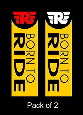 dv graphics Sticker & Decal for Car & Bike(Black, Yellow, White, Red)
