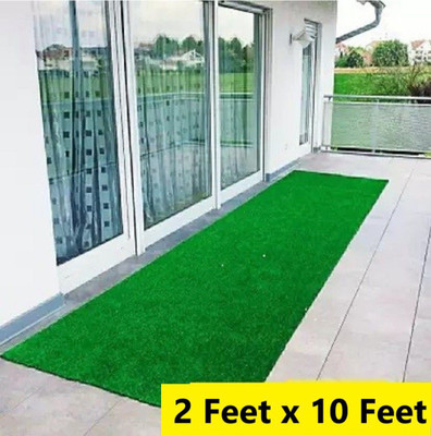 Worthful Creations Green Polypropylene Carpet(2 ft,  X 10 ft, Rectangle)