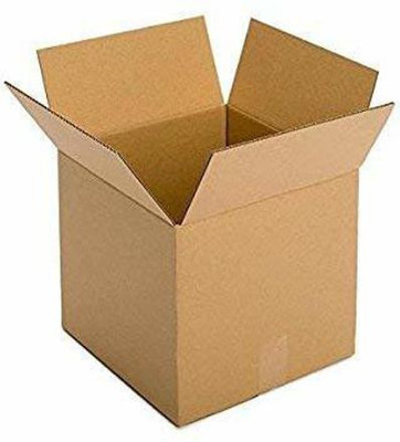 zyrah Corrugated Cardboard 4X4X5 3PLY Packaging Box(Pack of 50 Brown)