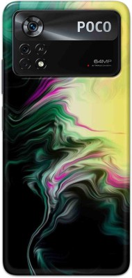 NDCOM Back Cover for POCO X4 Pro 5G Color Mix Art Printed(Multicolor, Hard Case, Pack of: 1)