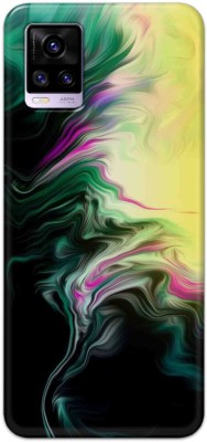 NDCOM Back Cover for Vivo V20 Color Mix Art Printed(Multicolor, Hard Case, Pack of: 1)