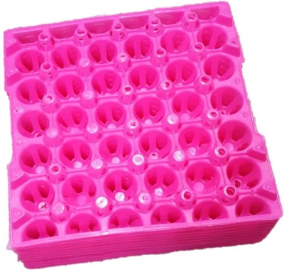 Gupta Plastic Egg Container  - 2.5 dozen(Pack of 10, Pink)