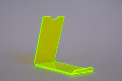 LHM 1 Compartments Acrylic Shoe Stand, Shoe Display Stand, Showroom L-Display Shoe Stand (Pack of 12)(Green)