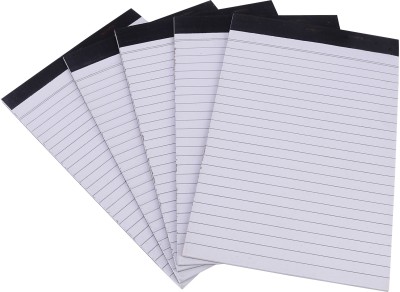 FRKB Narrow ruled A5 Note Pad Single Ruled 5pc 40 Pages(White, Pack of 5)