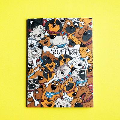 doodleholic The Ruff Notebook, 60 Pages, 80 GSM Dot Grid, Made (with Love) in India A5 Notebook Dot grid 60 Pages(Blue)