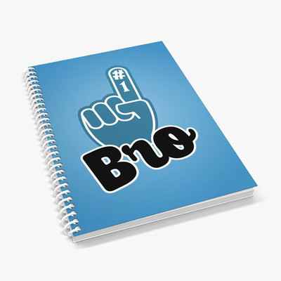 TheYaYaCafe Gift for Brother A5 Notebook Ruled 120 Pages(Black)