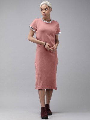 Roadster Women Sheath Pink Dress