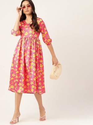 Dressberry Women A-line Pink Dress