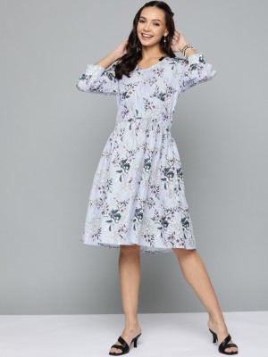 HERE&NOW Women A-line White Dress