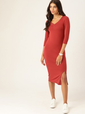 Dressberry Women Bodycon Red Dress