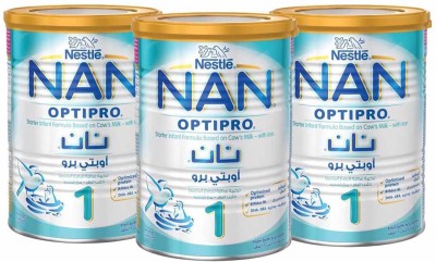NESTLE Nan Optipro 1 - 400g (Imported) (Pack of 3)(400 g, 6+ Months)