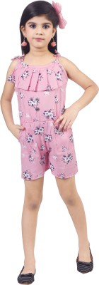 Fashion Club Floral Print Girls Jumpsuit