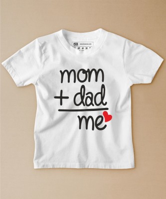 BE AWARA Baby Boys & Baby Girls Typography, Printed Pure Cotton T Shirt(White, Pack of 1)