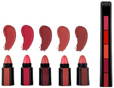 YAWI PROFESSIONAL MAKE UP LOOK BEST COLOR FULL FIVE IN ONE LIPSTICK(MULTI COLOR, 6 g)