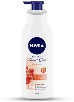 NIVEA Natural Glow Cell Repair 400ml Body lotion Set of 1(400 ml)