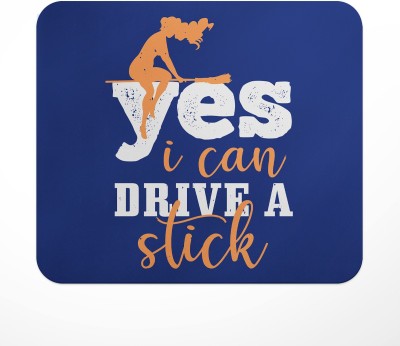 LASTWAVE yes,i can drive a stick, Hallowean Theme Printed Mouse Pad for Computer, PC Mousepad(Multicolor)