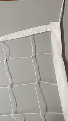 Amz Sports Nets Polypropylene Professional Outdoor SandGrass Volleyball Net Set (32X3 ft, White) Volleyball Net(White)