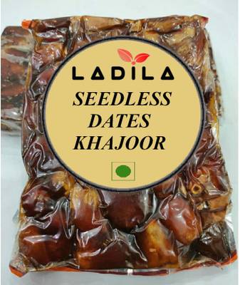 Ladila Seedless Dates | Khajur | Khajoor Without Seeds | Sweet Dates|Pin Khajur 500g Dates