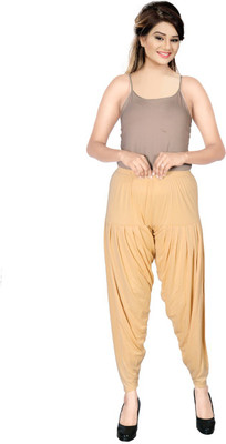 COZYPLAY Solid Cotton Lycra Blend Women Harem Pants