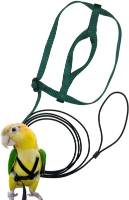 Western Era Bird Harness With Leash, Design for Outdoor Activities For Small Birds/ Parrot Bird Standard Harness(Small, Multicolor)