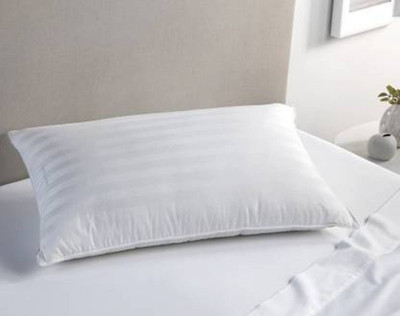 ROYAL DECOR Polyester Fibre Solid Sleeping Pillow Pack of 1(White)