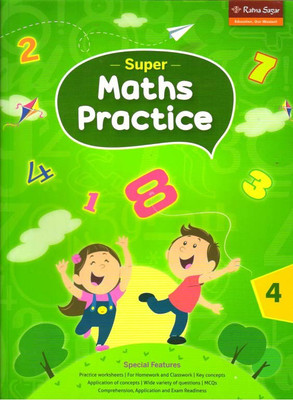 Super Maths Practice 4(Paperback, Our Experts)