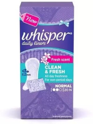 Whisper Daily liner clean & fresh 20 pics Pantyliner Pantyliner