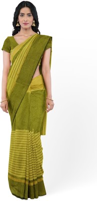 Samai Printed Daily Wear Cotton Silk Saree(Yellow)