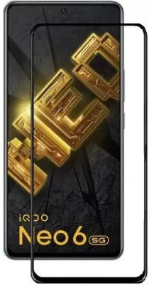 ASVALBUY Edge To Edge Tempered Glass for iQOO Neo 6 5G, Vivo iQOO Neo 6 5G(Pack of 1)