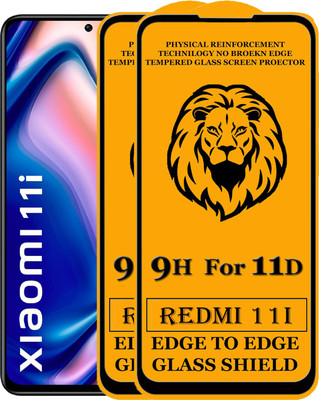 HQ Protection Edge To Edge Tempered Glass for Xiaomi 11i, Redmi 11i(Pack of 2)