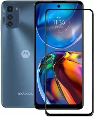 welldesign Edge To Edge Tempered Glass for Moto E32s, MOTOROLA Moto E32s(Pack of 1)