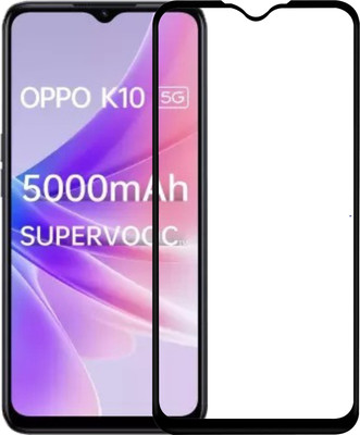 AKSHUD Edge To Edge Tempered Glass for OPPO K10 5G(Pack of 1)