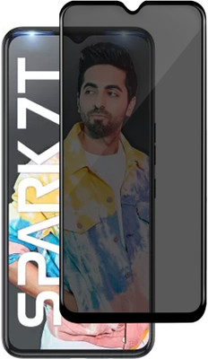 GLOBAL NOMAD Edge To Edge Tempered Glass for Tecno Spark 7T(Pack of 1)