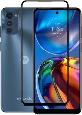 LIKEDESIGN Edge To Edge Tempered Glass for Moto E32s, MOTOROLA Moto E32s(Pack of 1)