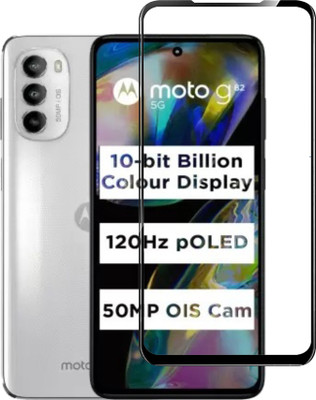 AKSHUD Edge To Edge Tempered Glass for Motorola G82 5G(Pack of 1)