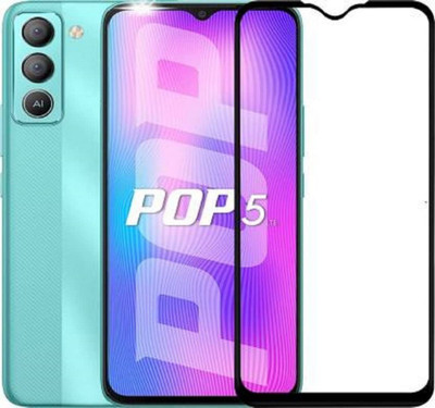 kentop Edge To Edge Tempered Glass for Tecno Pop 5 Pro(Pack of 1)