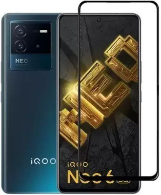 LIKEDESIGN Edge To Edge Tempered Glass for iQOO Neo 6 5G, Vivo iQOO Neo 6 5G, iQOO Neo 6(Pack of 1)