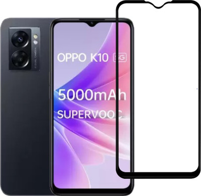 AKSHUD Edge To Edge Tempered Glass for OPPO K10 5G(Pack of 1)