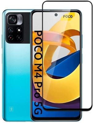kentop Edge To Edge Tempered Glass for Poco M4 Pro 5G(Pack of 1)