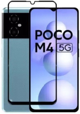 kentop Edge To Edge Tempered Glass for Xiaomi Poco M4 5G(Pack of 1)