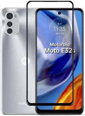 LIKEDESIGN Edge To Edge Tempered Glass for Moto E32s, MOTOROLA Moto E32s(Pack of 1)