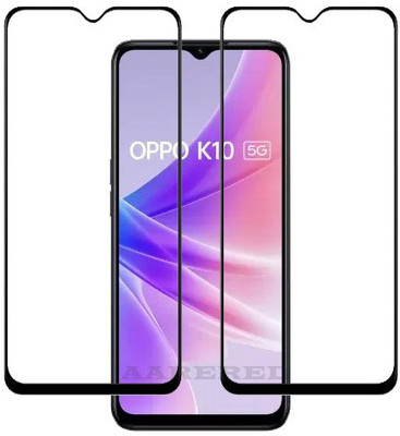 AARERED Edge To Edge Tempered Glass for Oppo K10, Oppo K10 5G(Pack of 2)