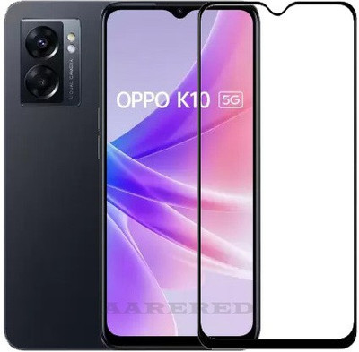 AARERED Edge To Edge Tempered Glass for Oppo K10, Oppo K10 5G(Pack of 1)