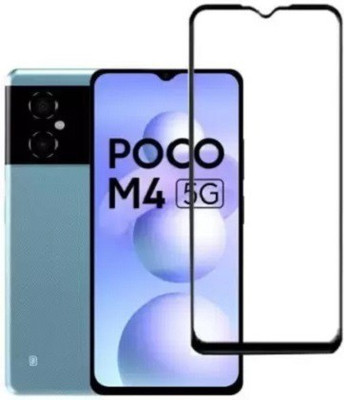 kentop Edge To Edge Tempered Glass for Xiaomi Poco M4 5G(Pack of 1)